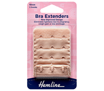 Bra Back Expander Extender 50mm - 3 Hook - nude