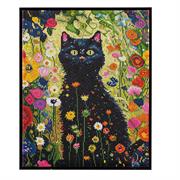 DIAMOND DOTZ - Garden Cat - 50.5 x 40.5cm