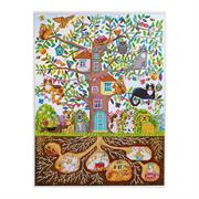 DIAMOND DOTZ - Tree House Family - 77 x 57cm