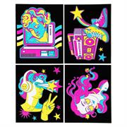 DIAMOND DOTZ - Dotzies Flock Neon Retro Classic - 25 x 20cm