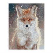 DIAMOND DOTZ - Square Snowflake Fox - 45 x 35cm
