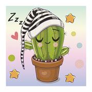 DIAMOND DOTZ - Dotzies Sleepy Cactus - 23 x 23cm