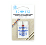 Schmetz - Machine Needle - Universal Twin Needle Size-2.5/80