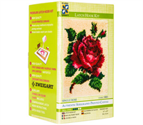 Latch Hook Kit - Single Rose