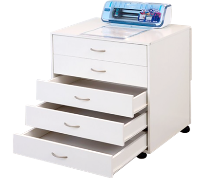 Horn Modular 5 Drawer Cabinet White by Horn Furniture