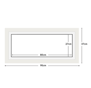 DIAMOND DOTZ - Aperture:80 X 27Cm White/White