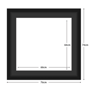 DIAMOND DOTZ - Aperture:66 X 66Cm Black/Black