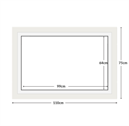 DIAMOND DOTZ - Aperture:99 X 64Cm White/White