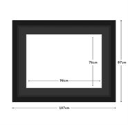 DIAMOND DOTZ - Aperture:96 X 76Cm Black/Black