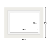 DIAMOND DOTZ - Aperture:96 X 76Cm White/White