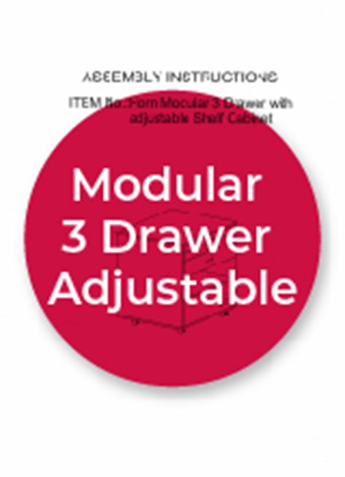 Modular 3 Drawer Adjustable